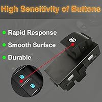 Vista 6 de Botón de control del interruptor de la ventana del pasajero compatible con Chevy Silverado 1500/2500 HD/3500 HD/Suburban/GMC Sierra/Yukon/Buick