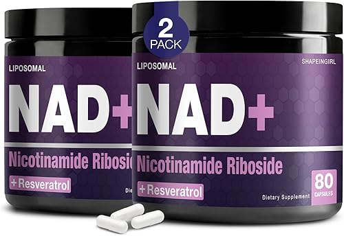 Suplemento NAD+ - Ribosida de nicotinamida, resveratrol, NAD liposomal Plus 900 mg para hombres y mujeres, suplemento NR para enfoque energético