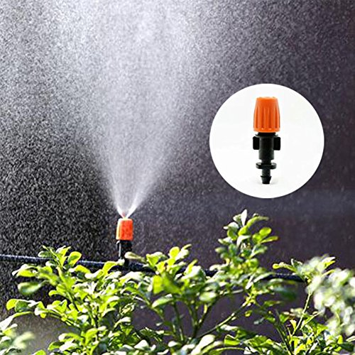 Moiak 50 Pcs Garden Irrigation Micro Flow Dripper,Sprinklers Emitter System Adjustable Micro Drip Head For Watering System(50Pcs) (15554869582755) #TOP6