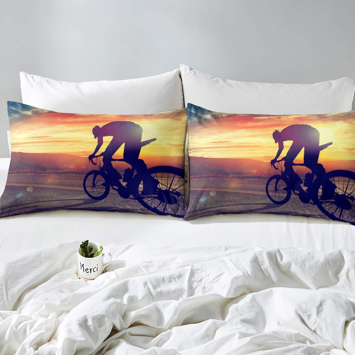 Juego De Cama De Lujo Con Tampado De Fuego Para Motocicleta, Funda Nórdica Con Funda De Almohada, Colcha De Motocross, Juego De Cama Para Niño - AliExprs 15