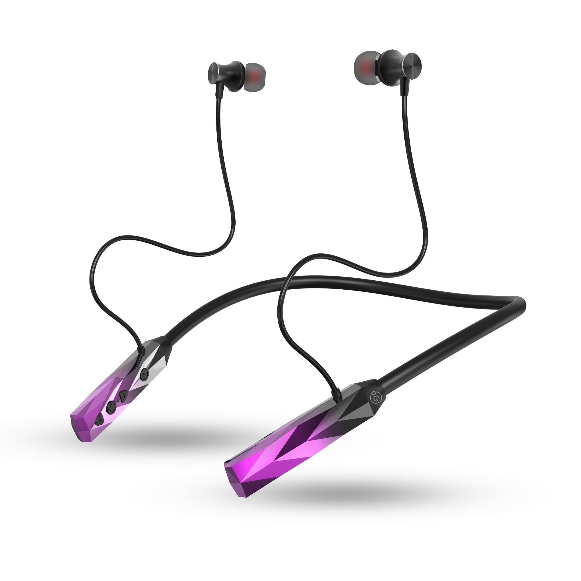 OOGE Tune 23 Bluetooth Neckband Earphones | Wireless in-Ear Headphones with Deep Bass & HD Sound | Fast Charging, Long B