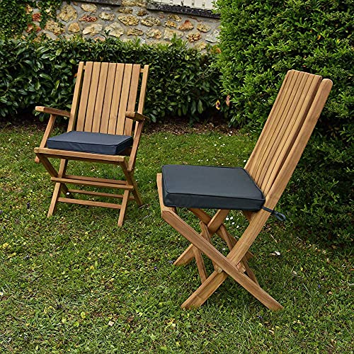 Teck'Attitude Coussin Gris pour chaises et fauteuils pliants Cover