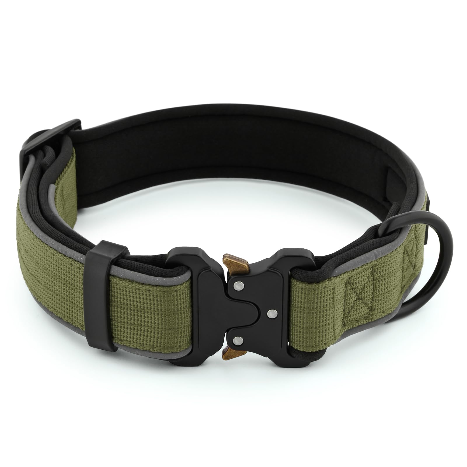Plutus Pet Tactical Dog Collar, Reflective, Adjustable Heavy Duty Dog Collar, Soft Padded and Comfortable - Image 2