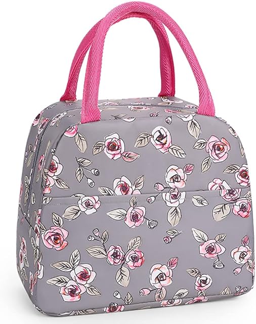 TOPSEFU Lunch Bag, Tote Bag for Women Wide Open Insulated Cooler Bag, Water-Resistant Thermal Leak-Proof Lunch Organizer for Men Girls Children Outdoor Picnic Work