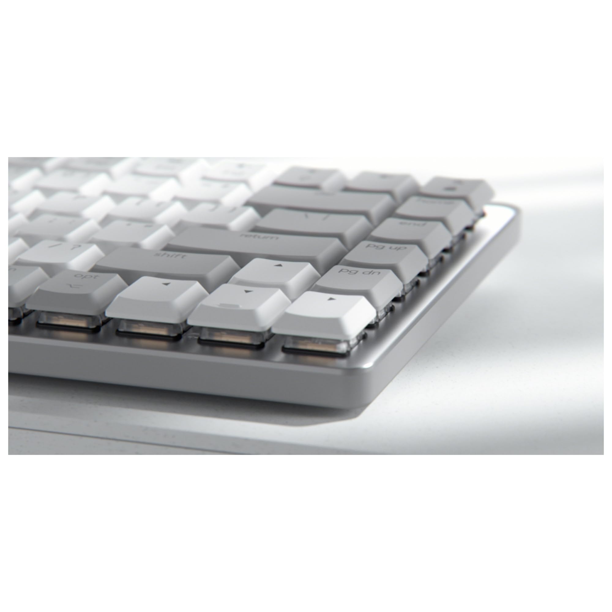 Logitech MX Mechanical Teclado Mini para Mac Inalámbrico Iluminado | AZERTY Francés - Pale Grey