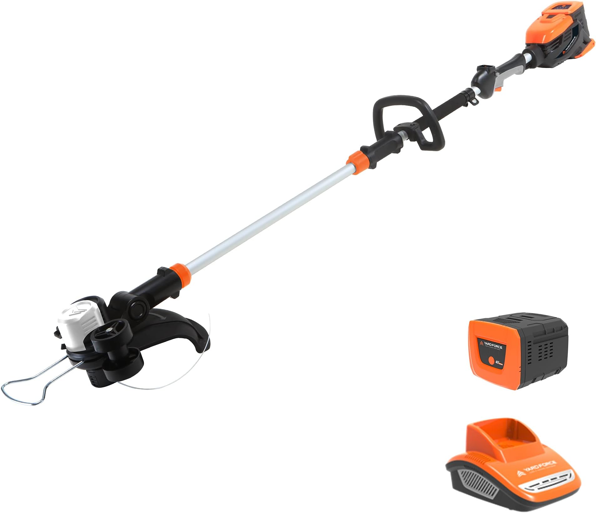Yard Force 40V 33cm Cordless Grass Trimmer with 2.5Ah Lithium-Ion Battery and Charger - Part of GR 40 Range - LT G33A