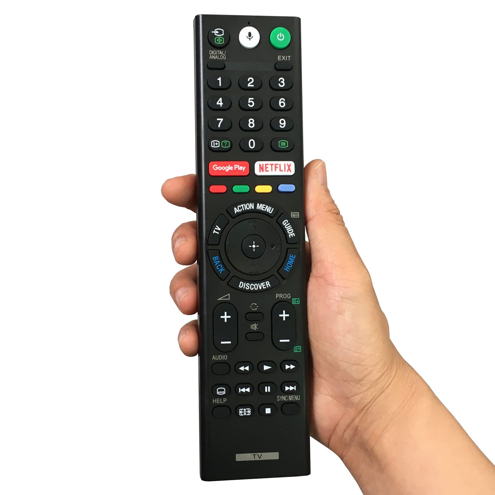 uehba Voice Replacement Remote Control RMF-TX300P RMFTX3100P Compatible for Sony Android TV KD-43X8000E KD-43X7500E 149332112