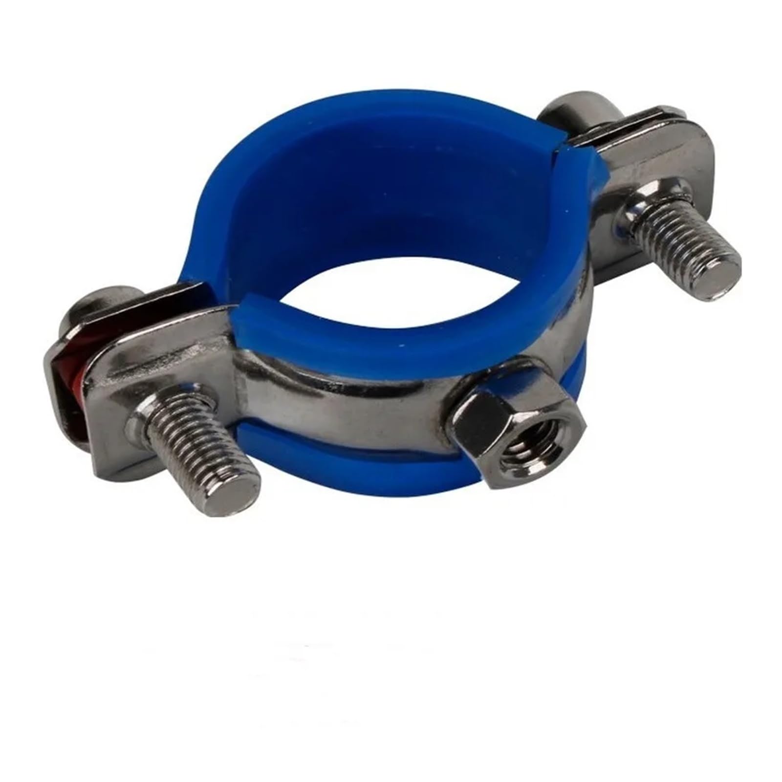 Potubi Women's One Color Adjustable Pipe Bracket Clamp 304 Stainless Steel Hanger M8x1.25mm Blue Shell Multi Size(Fit150 159Mm)