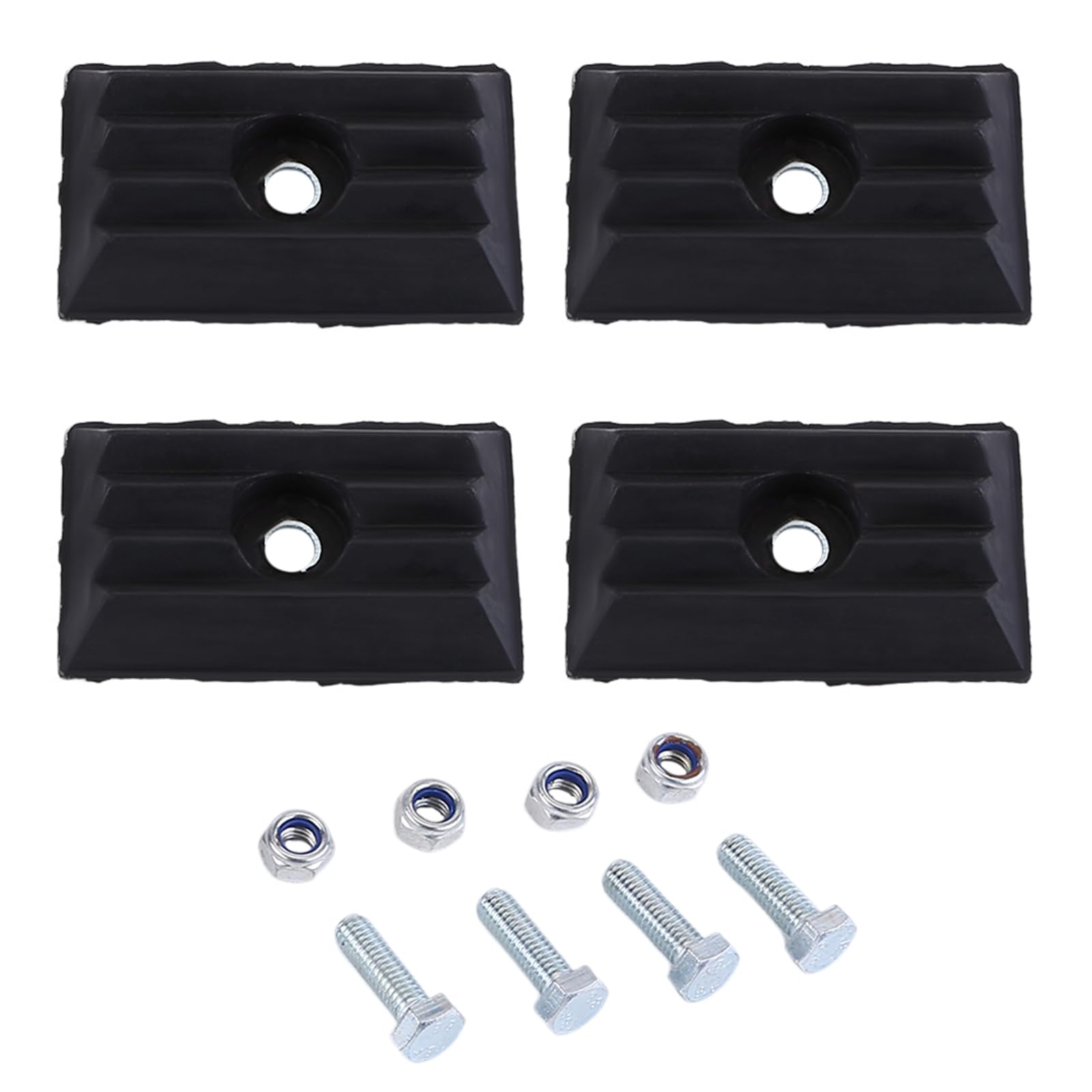 Asudaro 4x Anschlagpuffer Blattfeder Zwischenplatte Gummipuffer Aufhängung für Fiat Ducato Citroen Jumper Boxer Blattfeder Stop Aufhängung Gummi Puffer Auto Gummi Zwischenplatte 1362685080