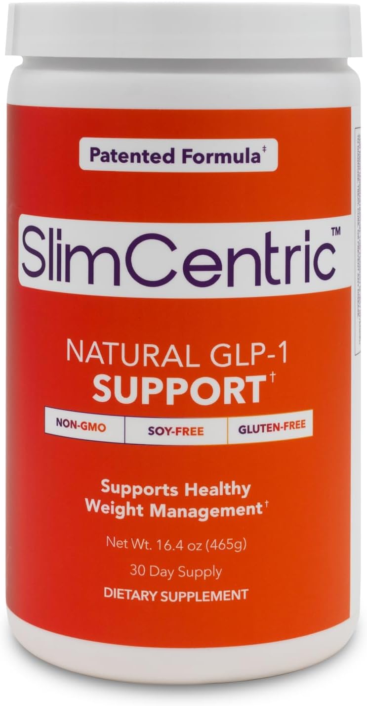 Natural GLP-1 Supplement Powder for Women and Men, Proven to Boost GLP1 Levels 5× Over Placebo, Supports Healthy Metabolism & Lean Muscle, Made in USA, Non-GMO, Cruelty-Free, 60 Servings