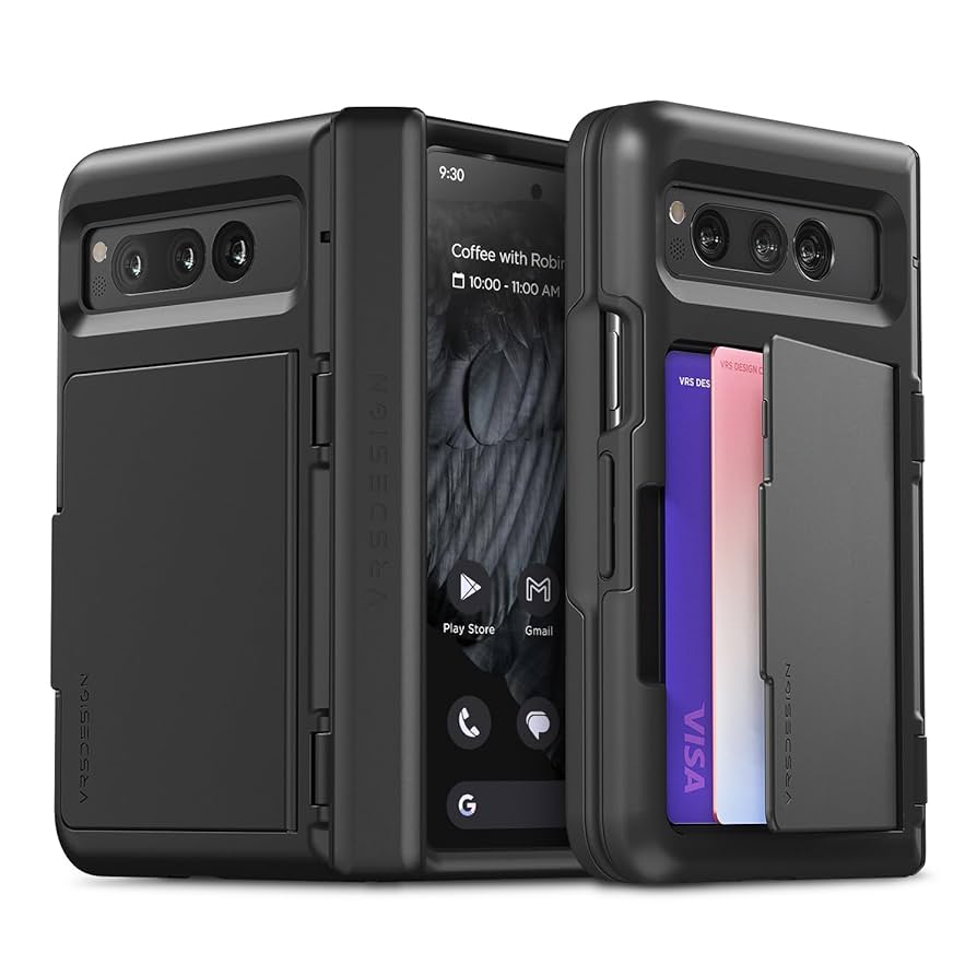 Google Pixel Foldとケース等 VRS】 Pixel Fold 対応 スリム ケース ヒンジカバー 付き 傷防止