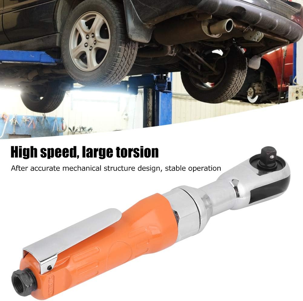 Air Ratchet Wrench Pneumatic Socket Straight Shank Drive Tools 3/8inch G1/4in 5.8‑7.8 bar for Auto Repair and Maintenance
