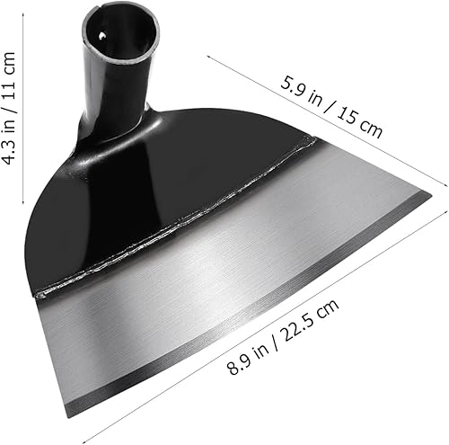 Miniatura 3 de DOITOOL Azada de mano cabeza azada herramienta de jardín de alta resistencia agricultura cabeza agricultura cabeza redonda azadas quitar hierba