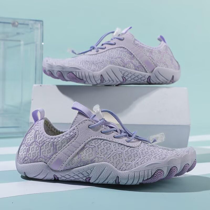 Children Boys Girls Fashion Non Slip Lightweight Barefoot Shoes for Aqua Water Sport Driving Jogging Running Diving Trekking Vacation Purple 9.5 Toddler