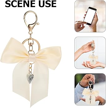 Amazon.co.jp: [Holibanna] ちょう結び キーホルダー リボン チャーム