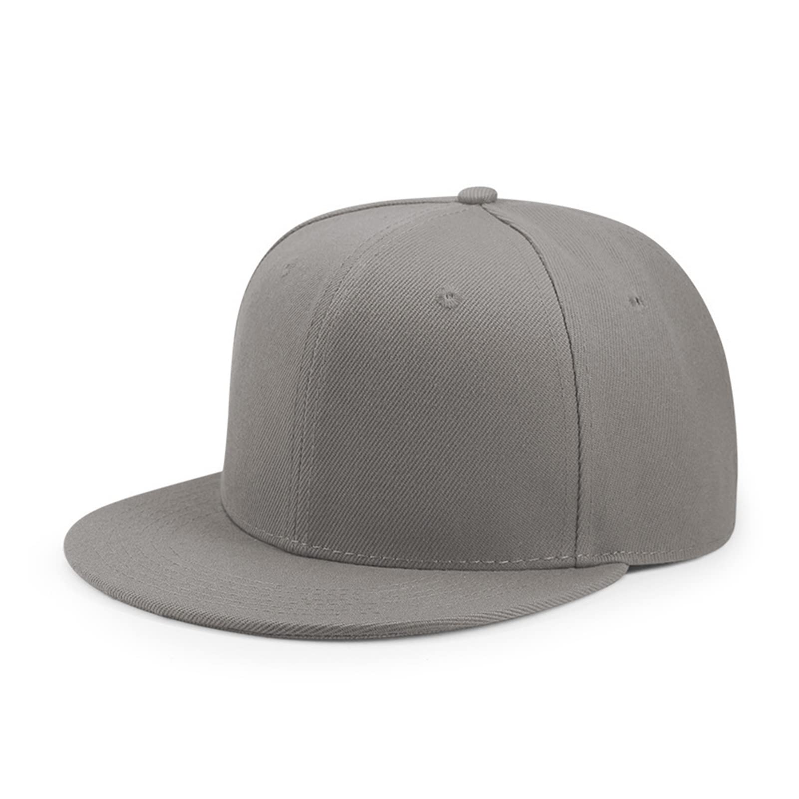 ZZSRJ Gorra de béisbol de espalda para adultos para señoras de cabeza pequeña Hip Hop Snapback Cap hombres Plus tamaño ajustado tapa plana de 55 cm a 64 cm (color: negro, tamaño: 62 cm)