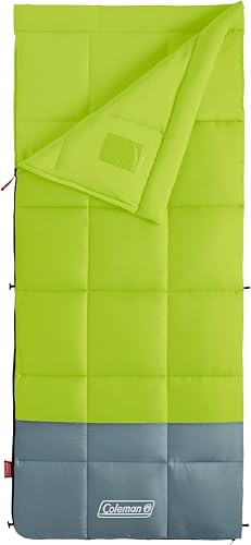 Kompact 20°F/30°F/40°F Sleeping Bag, Cool-Weather Adult Sleeping Bag with Heat Retention, Stuff Sack, & Snag-Free Zipper, Great for Camping, Sleepovers, Guests & More