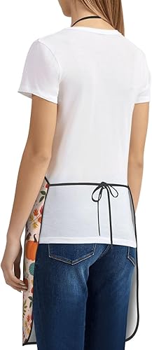 Miniatura 9 de Delantales de calabaza con hojas de otoño, delantales de cocina para chef, ajustable, divertido, para Acción de Gracias, pavo, regalos para hombres