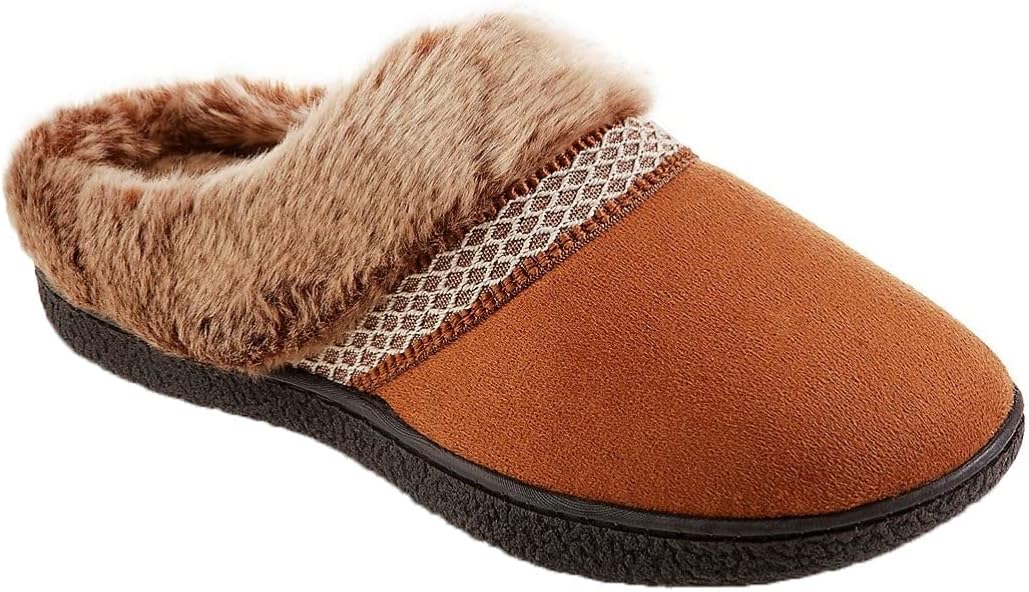 Cognac Mallory Hoodback Slippers - 7.5-8