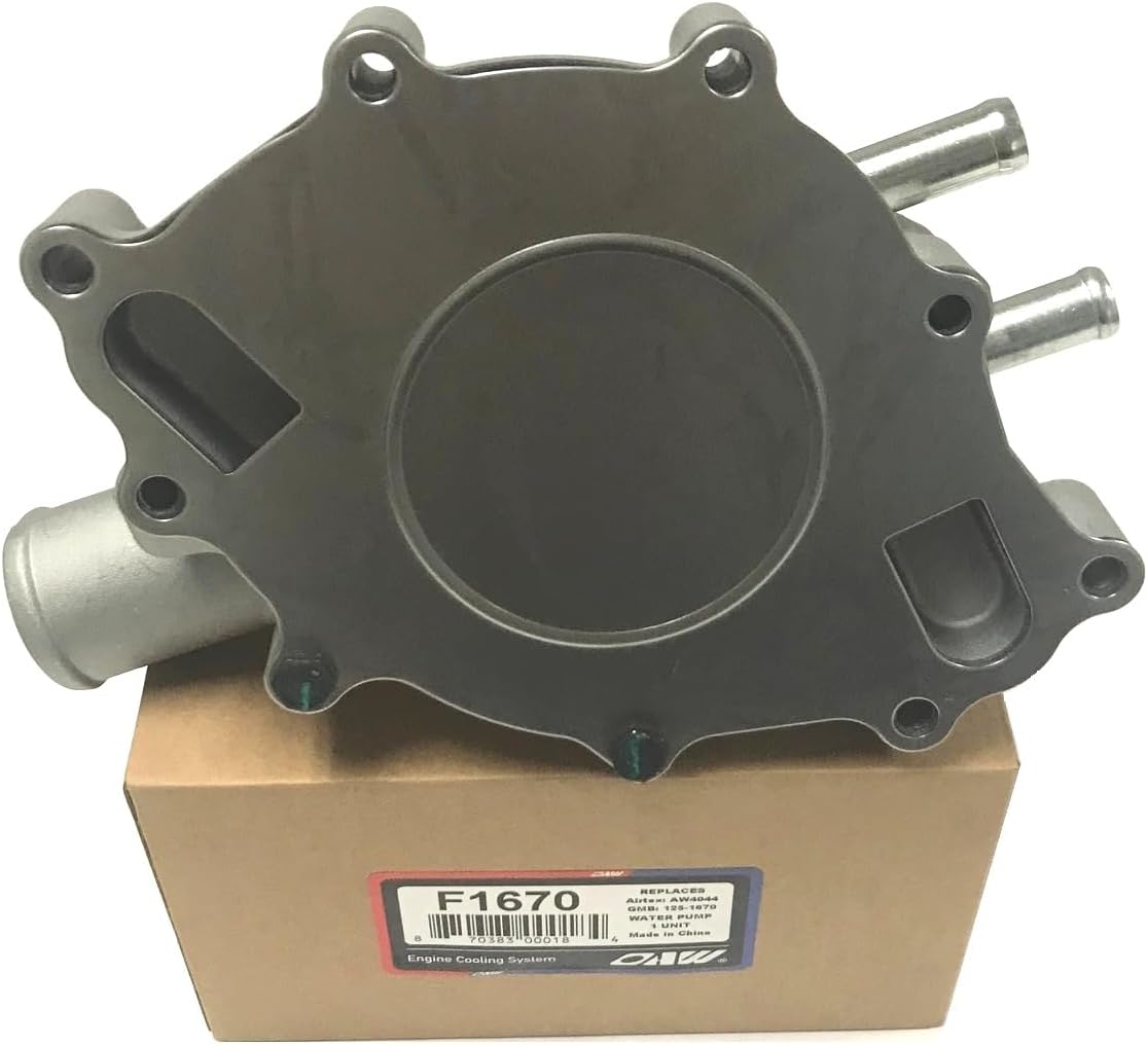 OAW F1670 Water Pump for Ford 5.0L-V8 (302 CID) & 5.8L-V8 (351 CID) engine on 1987-1996 Bronco E-150 E-250 E-350 F-150 F-250 F-350
