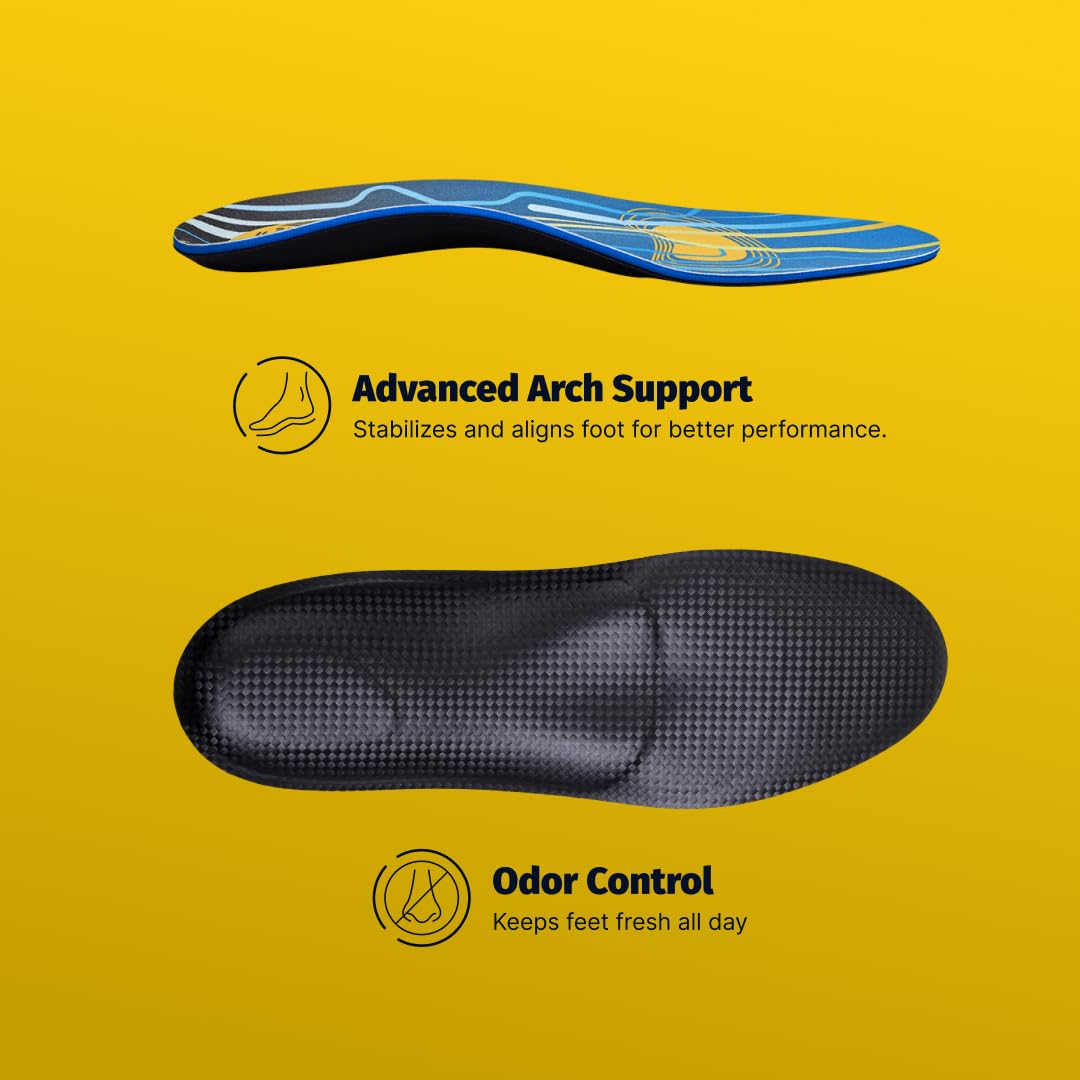Plantillas Deportivas Fibra de Carbono 5 Capas – Absorción de Impactos, Soporte Arco Plantar – Running, Fútbol, Pádel – Hombre y Mujer, Talla EU 42