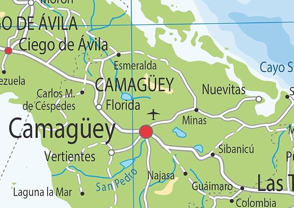 Cuba Physical Map - 23.3 x 16.5 Inches - Paper Laminated by Tiger Moon - Image 3