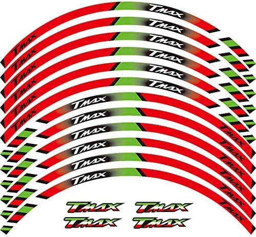 Miniatura 5 de Adhesivos para llantas de banda para Yamaha TMAX TMAX500 TMAX530 500 530 15'' 12 X Bordo Spesso Esterno