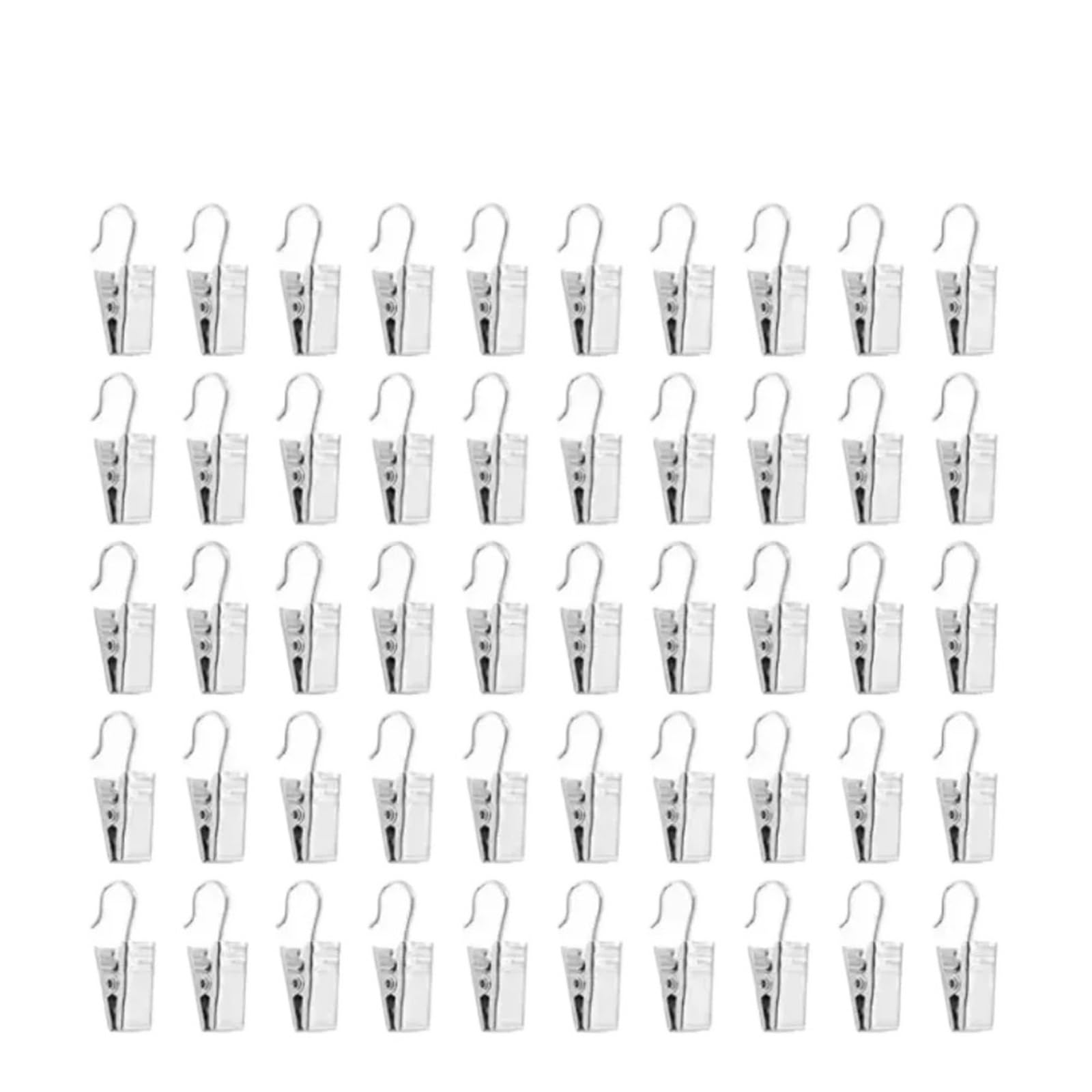 50PCS Multifunctional Metal Stainless Steel Curtain Clips For Hanging Photos Drapes Decor Window Clamp Accessories For Curtain