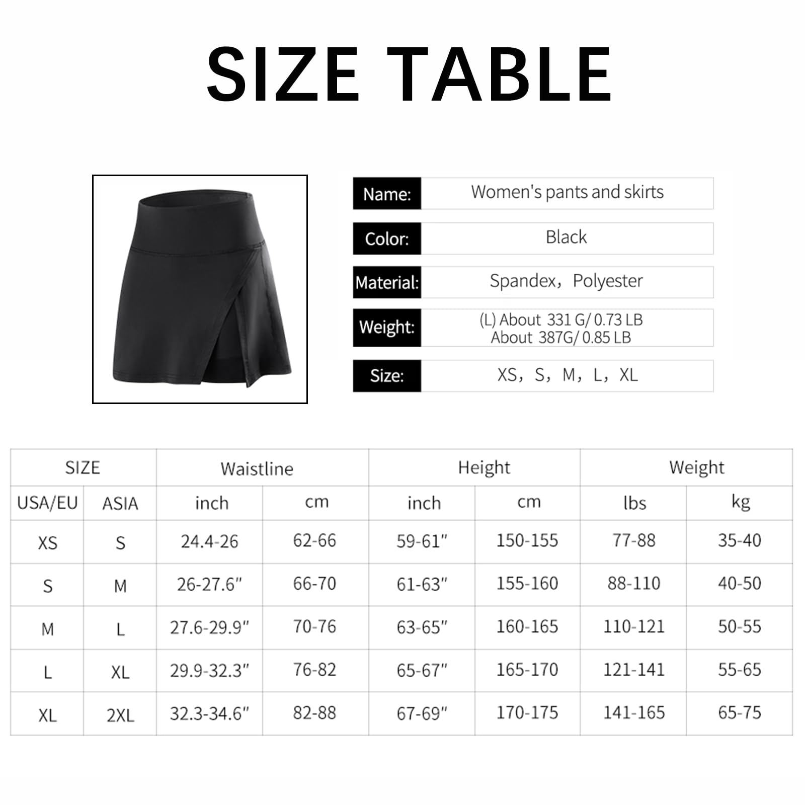 Jupe-Pantalon de Cyclisme rembourrée réfléchissante et à séchage Rapide pour Femme idéale pour l'été. Légère Respirante et ajustée Elle évacue la Transpiration et sèche Rapidement
