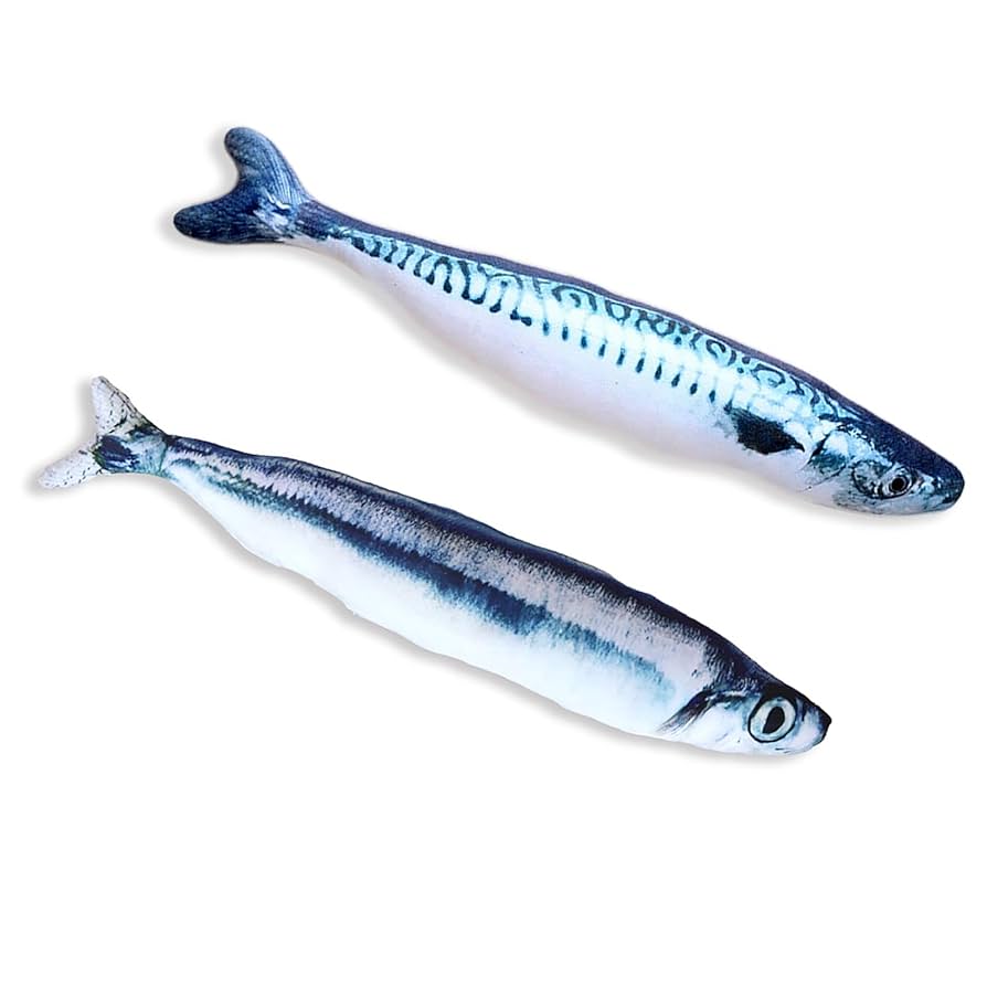 Amazon.co.jp: 2個セット 蹴りぐるみ サバ サンマ 猫 おもちゃ