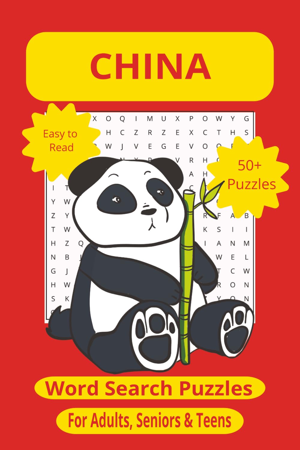 China Word Search Puzzle Book for Adults | 55 Large Print Puzzles Celebrating Chinese Culture, Cities & Landmarks
