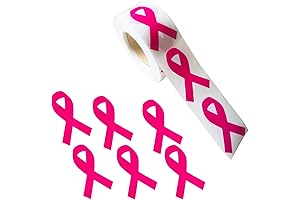 Breast Cancer Awareness Pink Ribbon Stickers