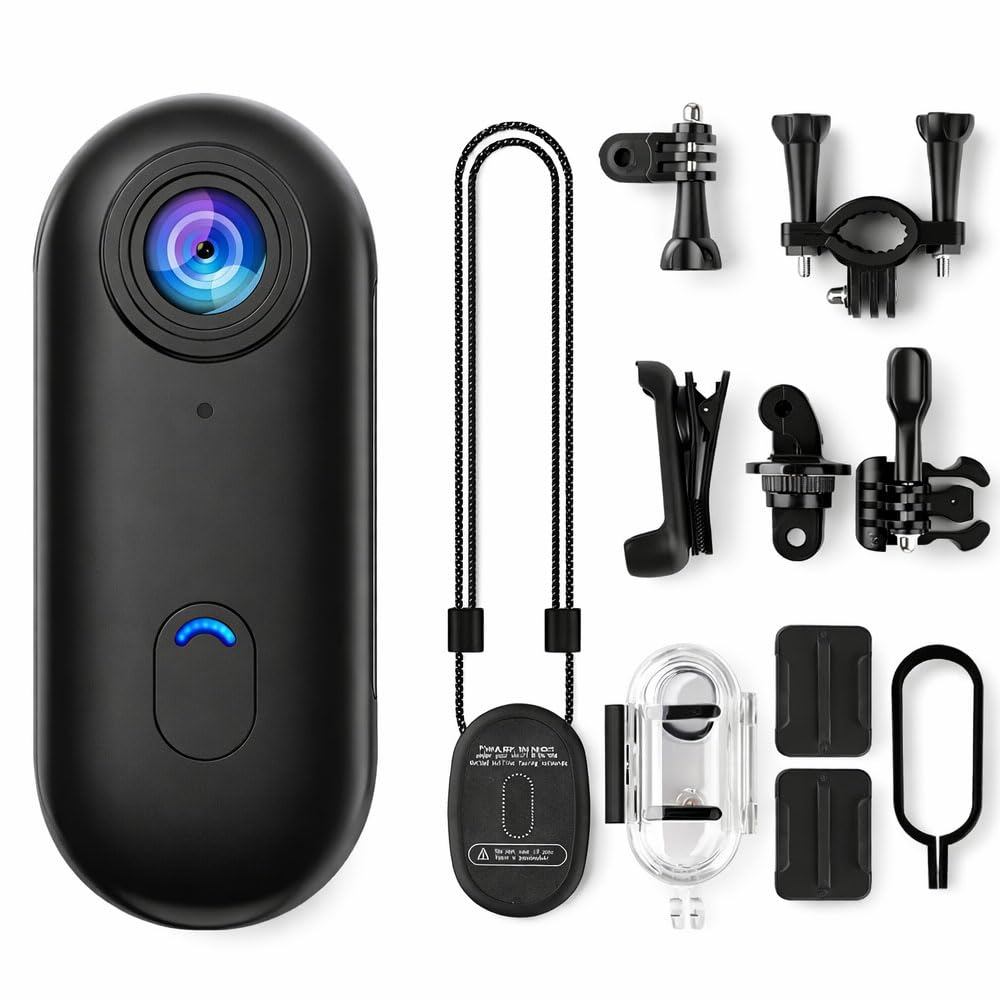 Coverzone Göğüse Takılabilir Mıknatıslı Kolyeli 1080P Mini…