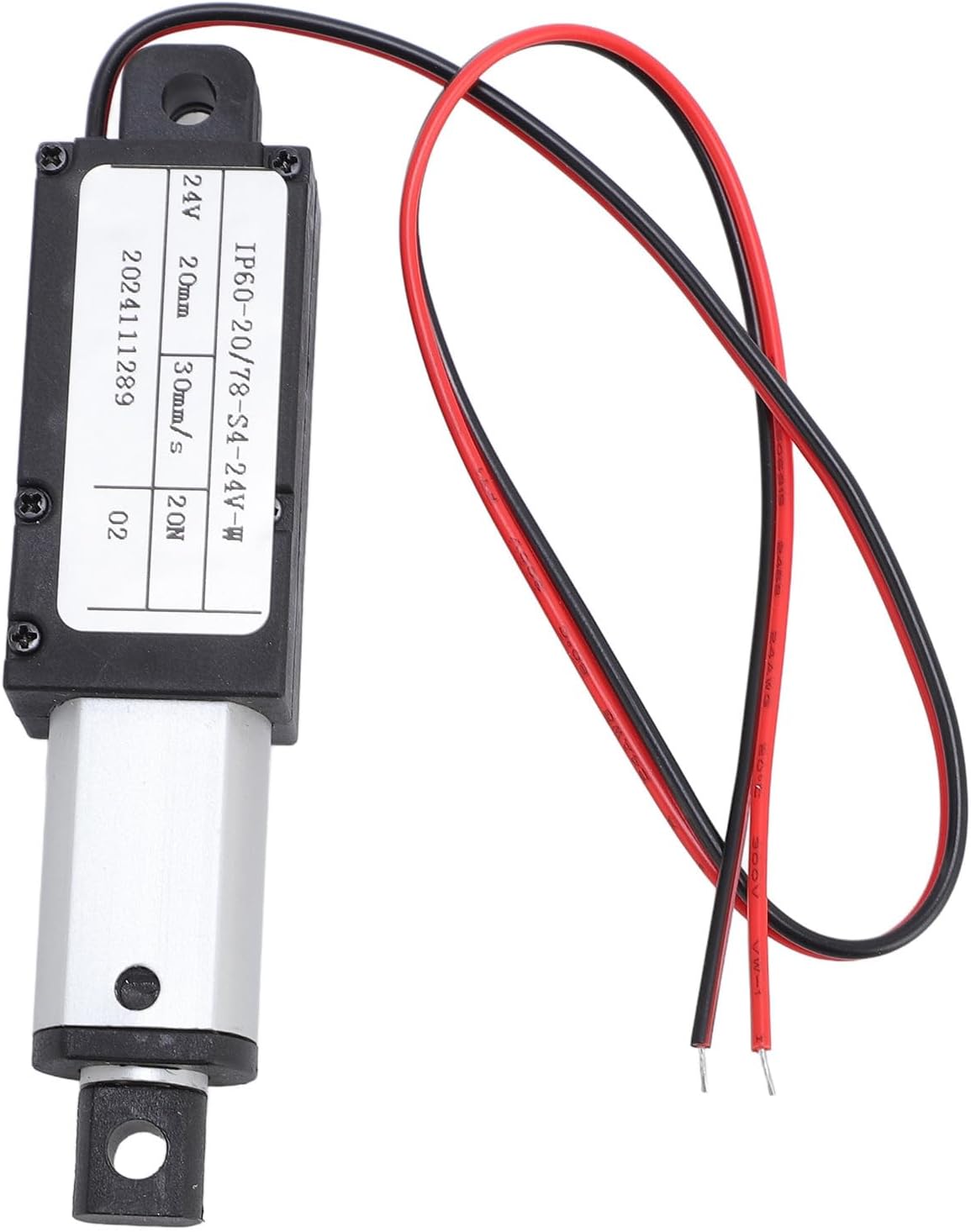 20mm Stroke Linear Actuator, Electric Linear Actuator, 24V 20mm Stroke 20N Thrust for Robot Grippers Platforms Sofas Window Openers