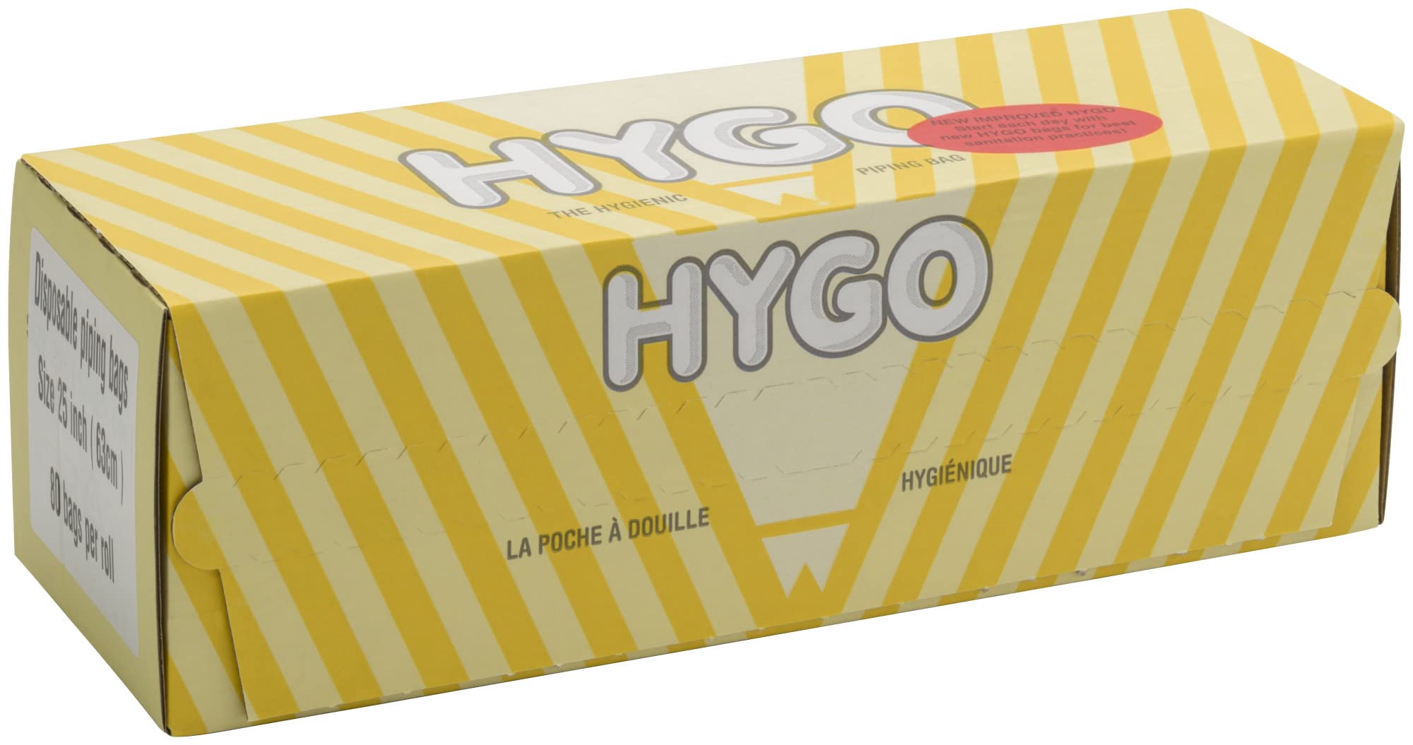 HYGO 25" Disposable Pastry Bag Suministros para decoración de Tart, Plástico, Transparente