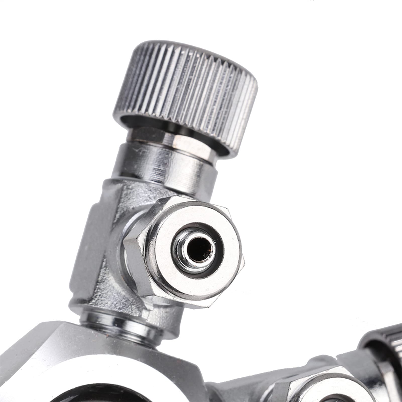 Régulateur de séparateur de CO2 de réservoir de Poissons, Valve à Aiguille précise d'aquarium d'alliage d'aluminium pour Le réservoir de CO2 d'usine d'aquarium(4 Voies)