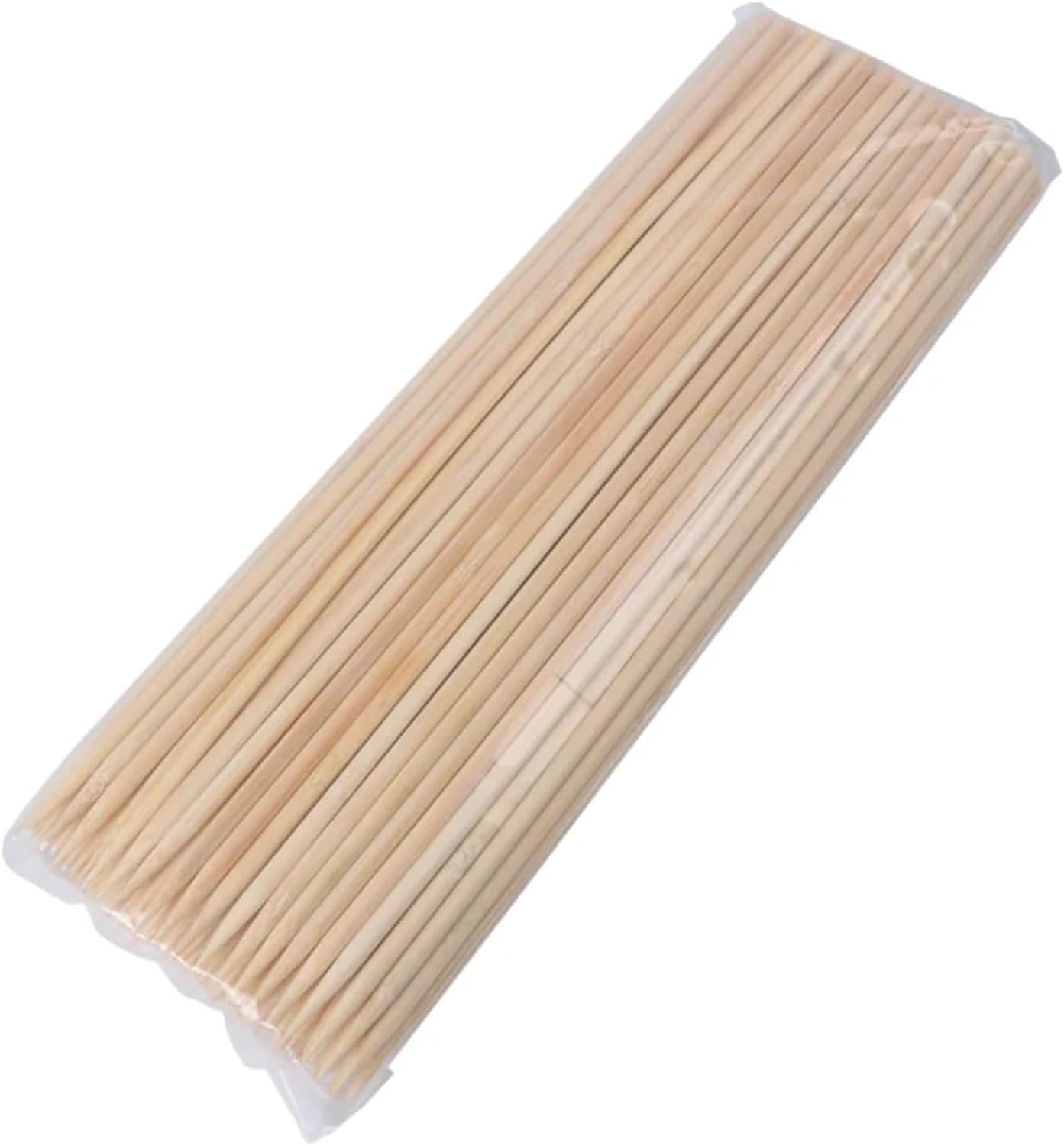 100pcs 20-50CM BBQ Wooden BBQ Skewers Food Meat Tool Barbecue Party Disposable Long Sticks BBQ Accessorie(20CM x5mm)