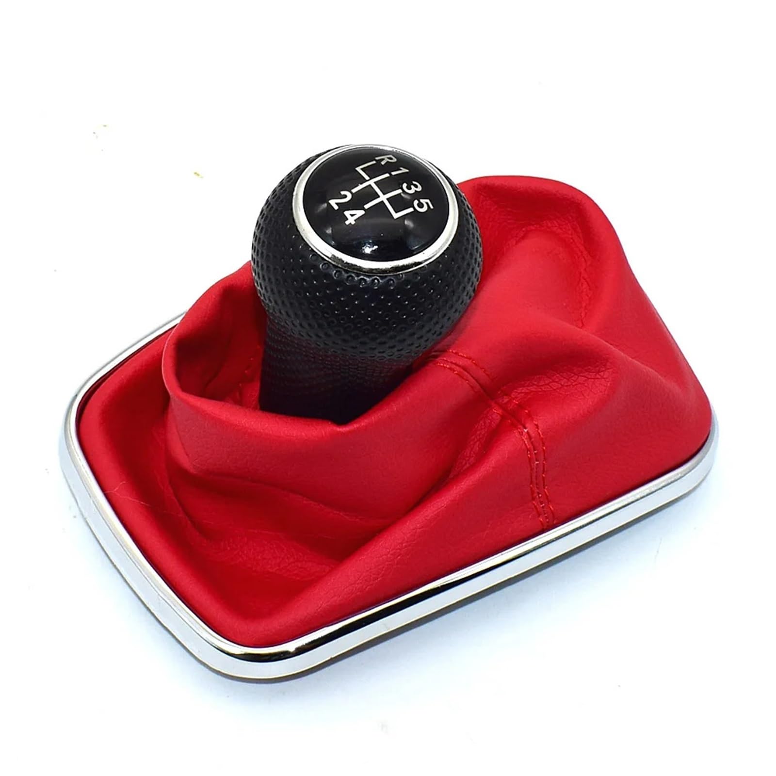 Wxnlbb 5 Speed 12Mm Compatible With Volkswagen 1999-2004 Golf 4 Iv Mk4 R32 Bora Mt Car Gear Shift Knob Lever Shifter Gaitor Boot