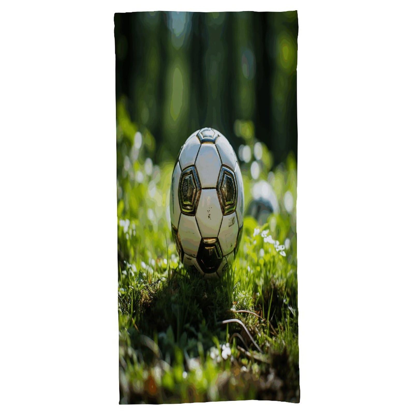 Fekiloot Men's Style Football On The Grass Bath Towel Highly Absorbent,Beach Towels For Wo,Pool Towel Bathroom Essential For Beach,Gym,Travel, Camp