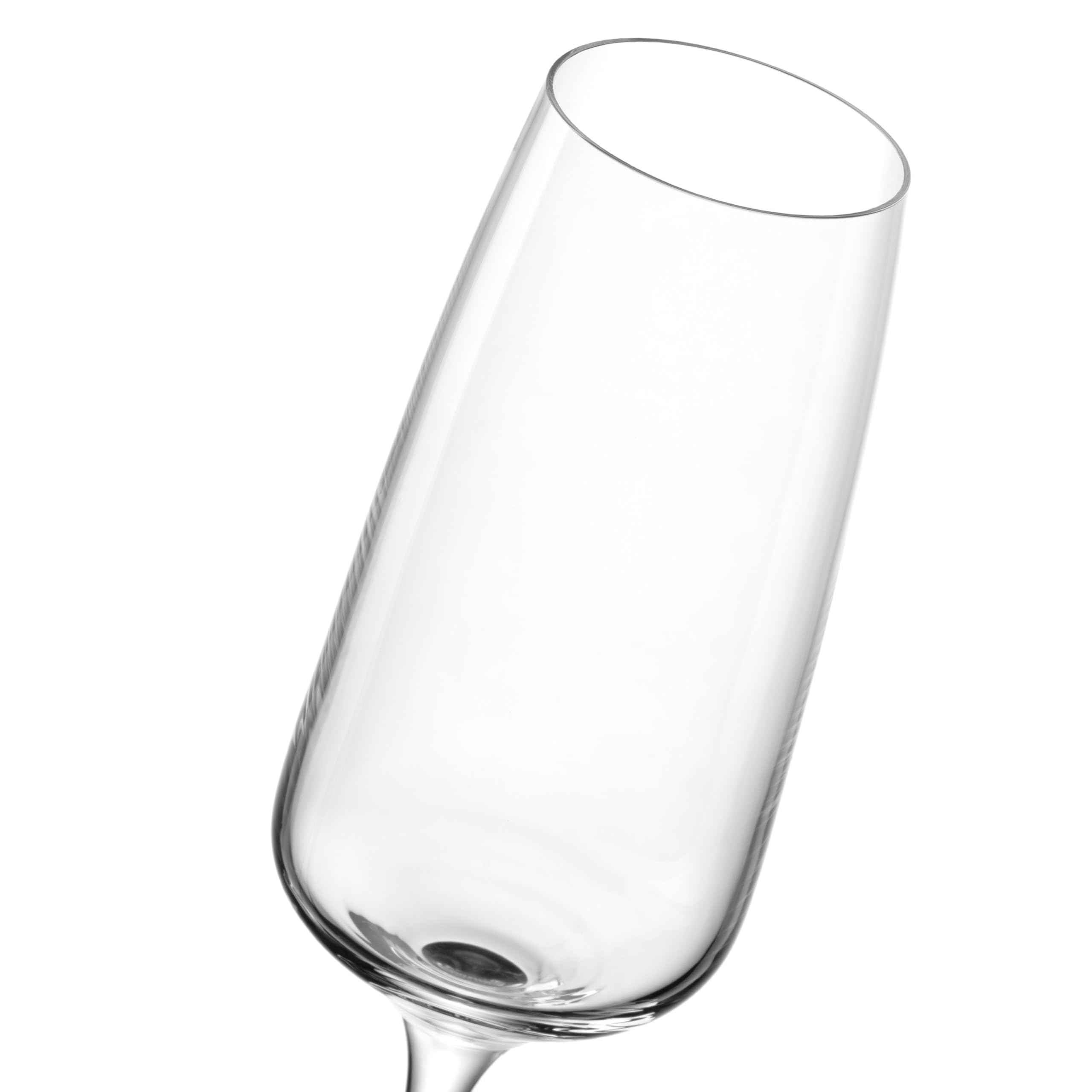 LEONARDO HOME Cesti 061964 Lot de 6 flûtes à champagne à pied bas, passent au lave-vaisselle, résistantes aux chocs, conviennent à un usage quotidien, verres à champagne élégants de qualité supérieure