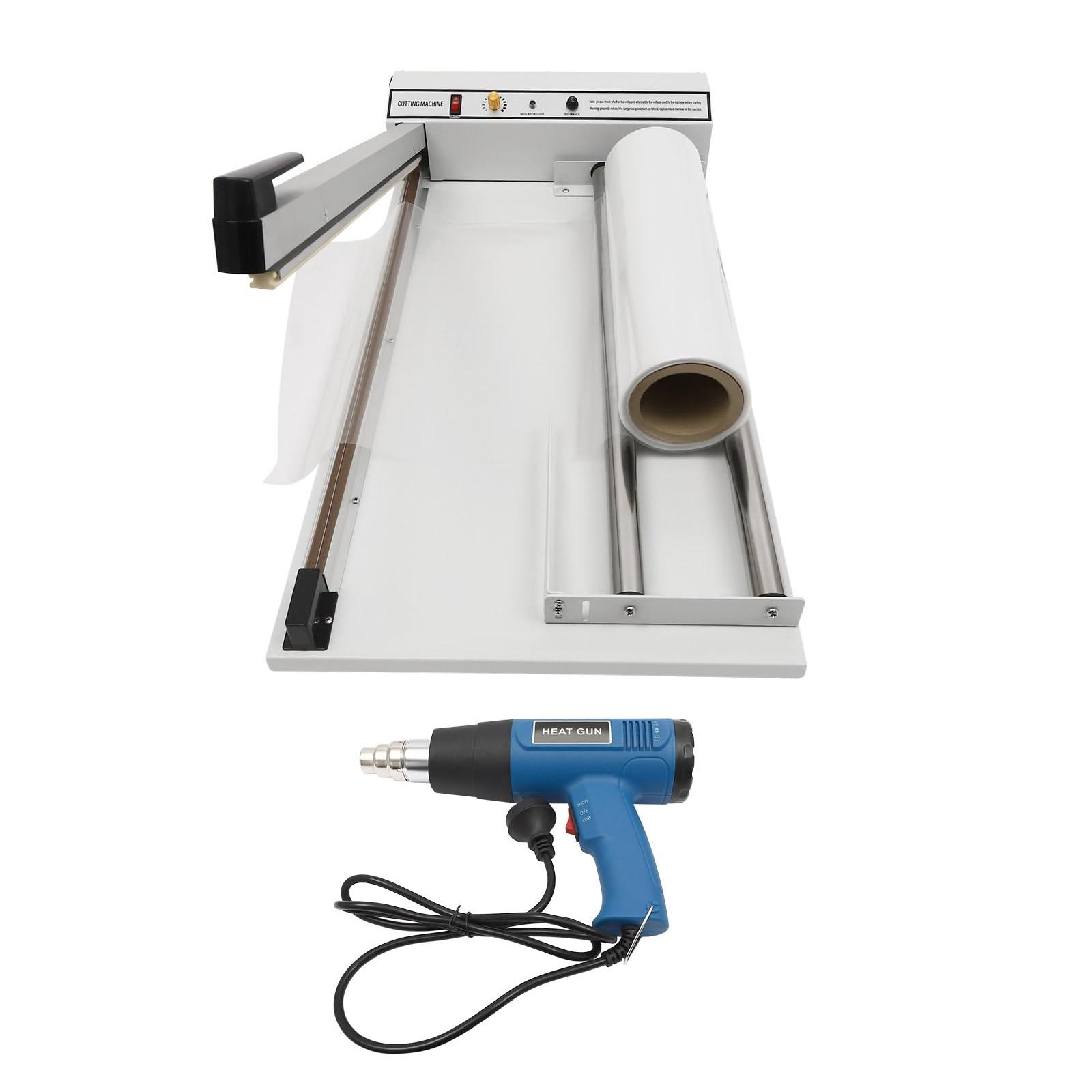 24” Shrink Wrapping Machine, Heat Gun Sealer, 530W Film Heat Sealer, Shrink Film Shrink Wrap Sealer, Adjustable Temperature for PVC, POF, PP, PE Film