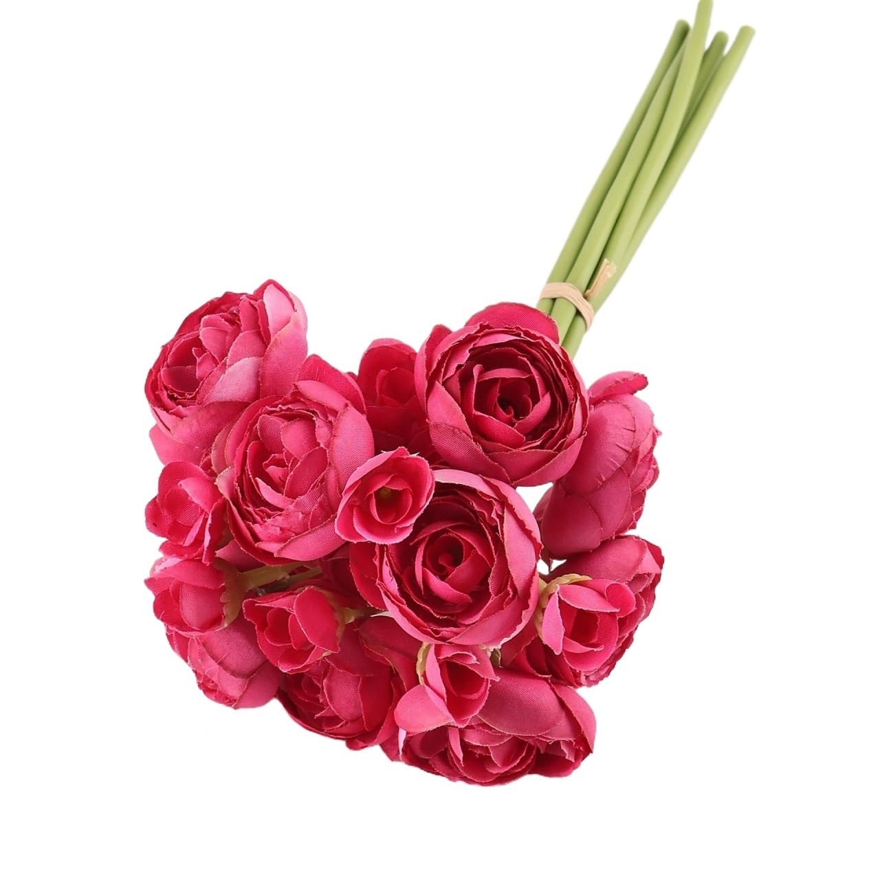 HONKERW fake flowers Artificial Flower Faux Silk Flowers for DIY Bouquet Bulk Fake Wedding Filler Flowers for Centerpieces artificial(Color8)