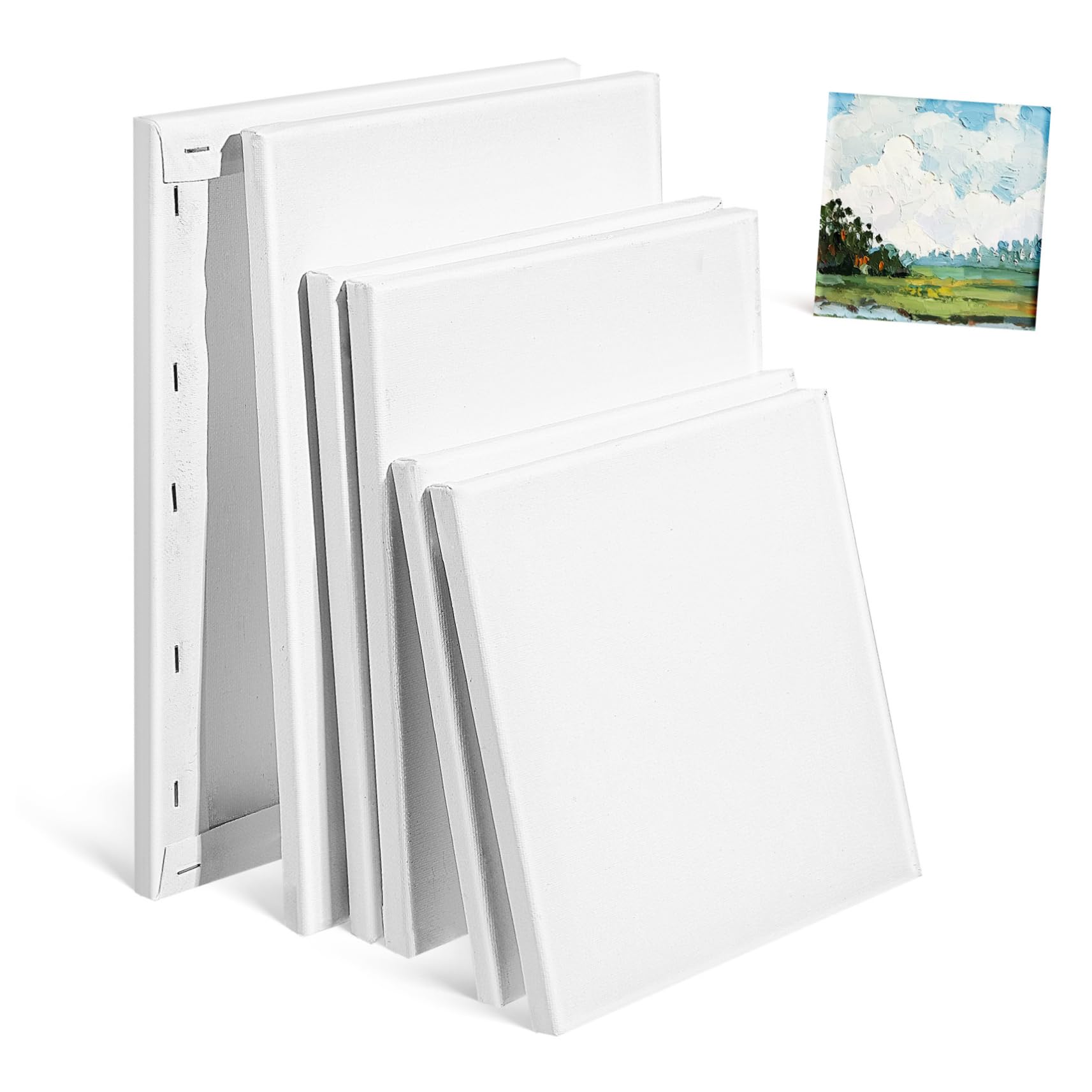 Amazon.co.jp: HOODANCOS 6枚セット 絵画用帆布パネル 油絵用帆布