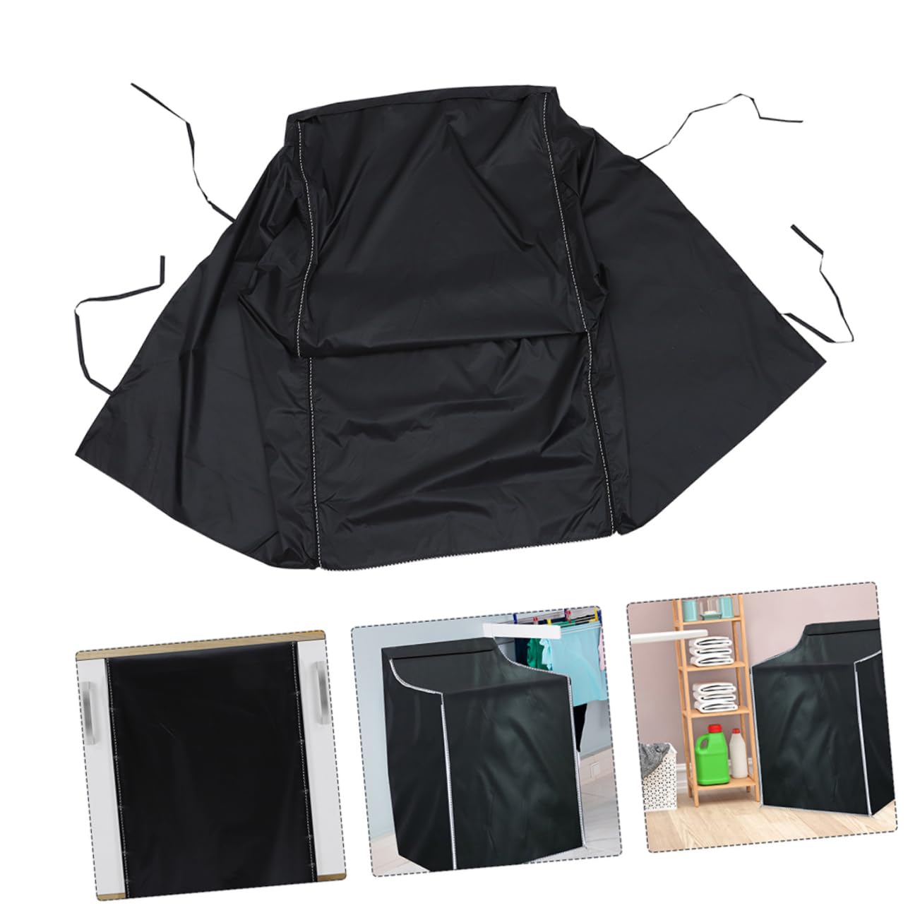 SHINEOFI 2pièces Housse de Protection pour Lave-linge et Sèche-linge Côtés Élastique Oxford Résistante pour Cuisine Salle de Bain