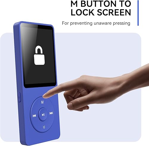 Miniatura 9 de AGPTEK Reproductor MP3 A02 con Bluetooth 5.3, pantalla de 1.8 pulgadas, reproductor de música portátil con altavoz, radio FM, grabadora de voz,