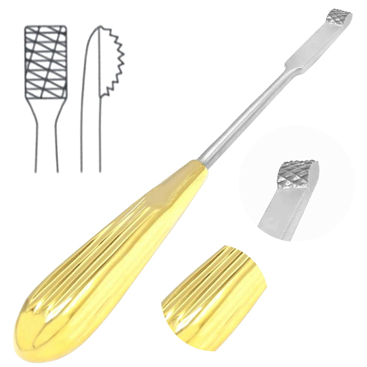 AAProTools TC AUFRICHT Glabella Nasal Rasp 190mm