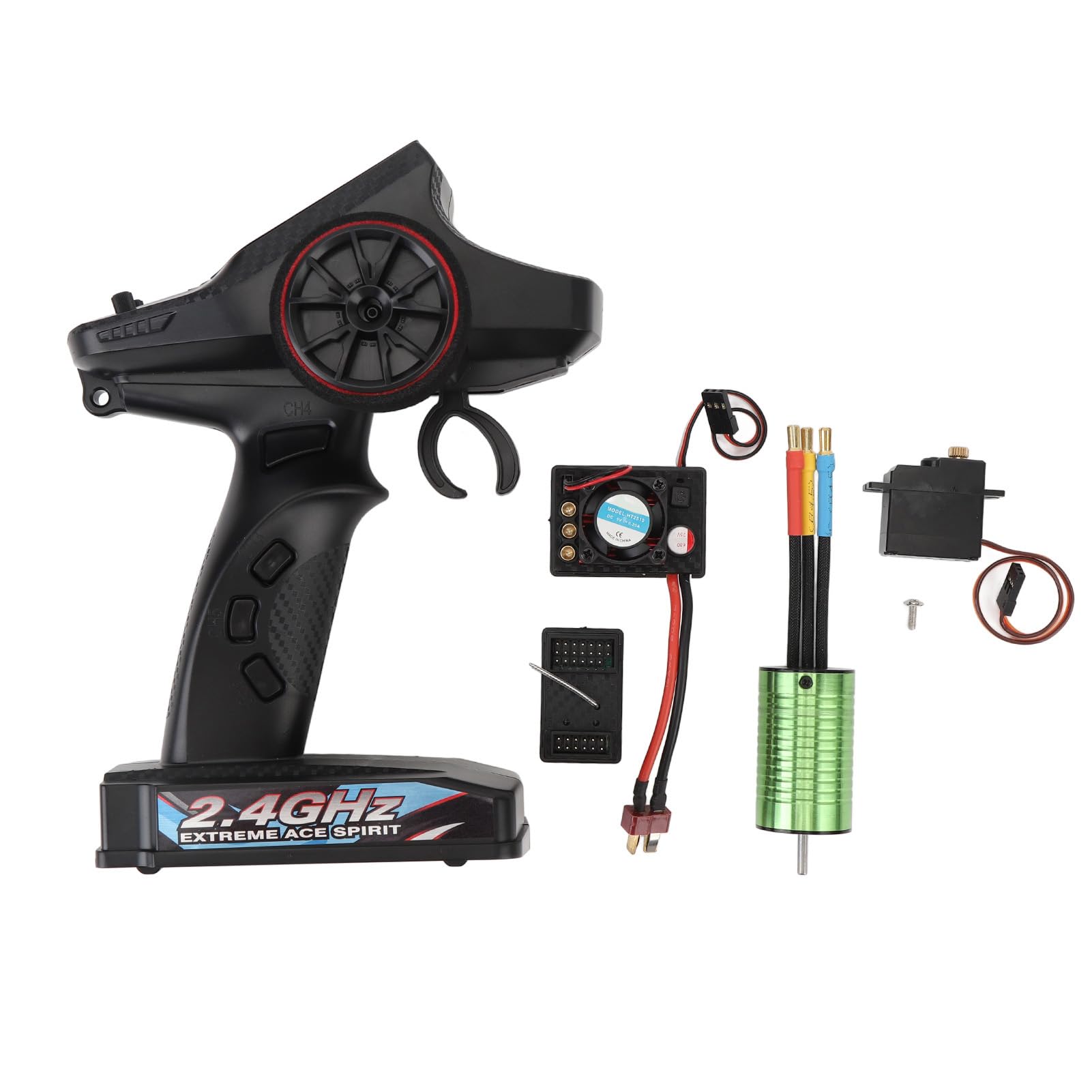 7 - Kanal RC - Auto - Empfänger - Kit mit Brushless - Motor, ESC und Servo für Q130 C8805 C8803 C8802 3100A 2105A 16307PRO SCY - 16101 Upgrade - Teile