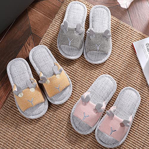 Girls Sandals Children Slippers Children Linen Slippers Indoor Home Cotton And Linen Soft Sole Girls Comfy3