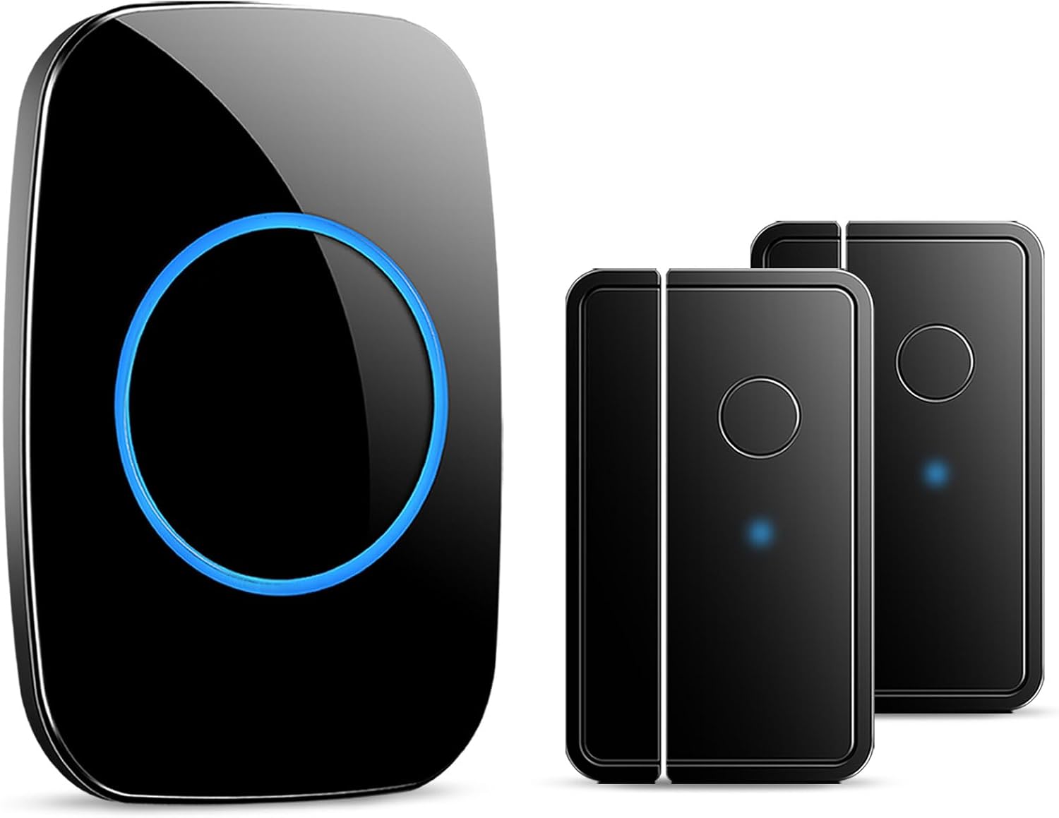 Door Chime When Door Opens, FullHouse Door Sensor Wireless Entry Alarm with 1000ft Range, 60 Chimes and 5 Volume Levels for Business/Store/Home/Office
