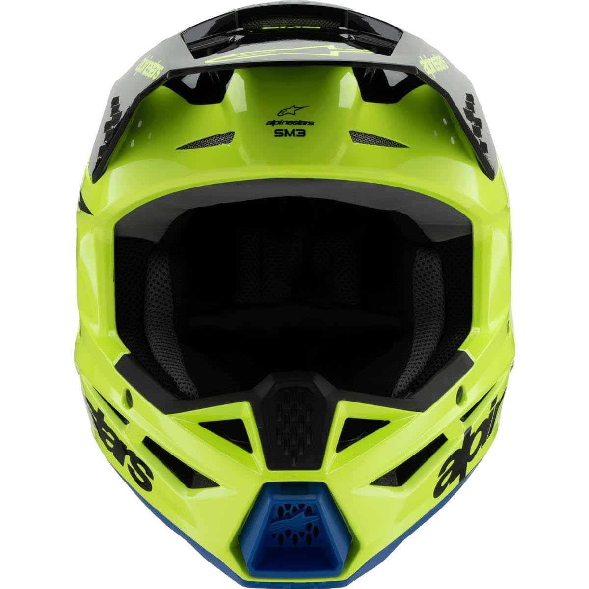 Alpinestars SM3 Radium Młodzieżowy kask motocrossowy, żółty/czarny, Y/L (52/53)
